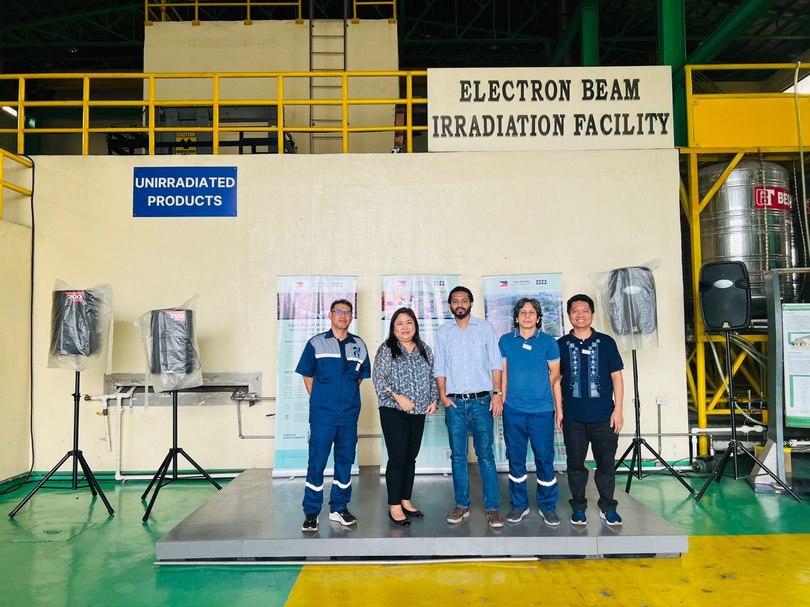 Team at Electron Beam Irradiation Facility, Philippine Nuclear Research Institute
